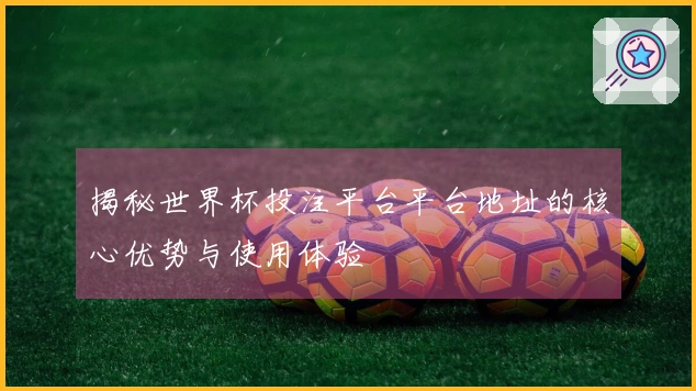 揭秘世界杯投注平台平台地址的核心优势与使用体验